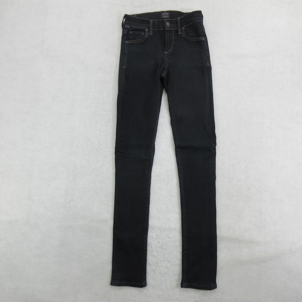 Citizens of Humanity Womens Avedon Slick Skinny Jeans Size 24 Black